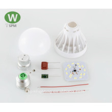 New design mini panel round recess ip44 skd parts 3 5 7 9 12 w led bulb